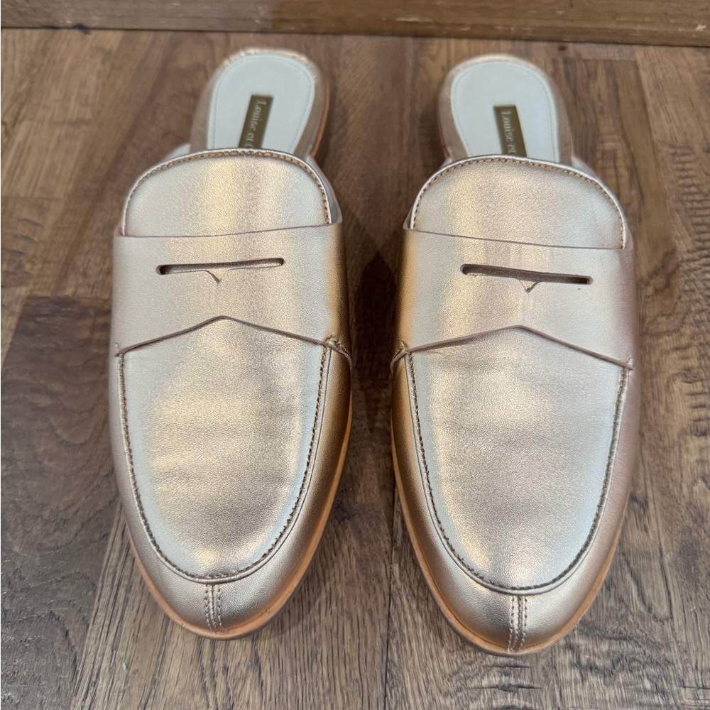 NEW Louise Et Cie Dugan‎ Rose Gold Mule Leather Women’s Size 8.5 S - Picture 2 of 9